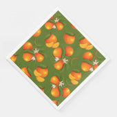 Erfrischendes Orangenmuster Serviette (Ecke)