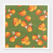Erfrischendes Orangenmuster Serviette (Vorderseite)