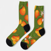 Erfrischendes Orangenmuster Socken (Linkes Detail)