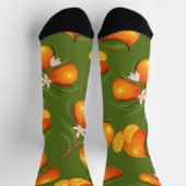 Erfrischendes Orangenmuster Socken (Oben)