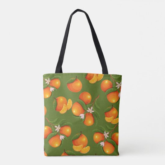 Erfrischendes Orangenmuster Tasche (Rückseite)