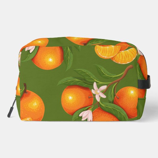 Erfrischendes Orangenmuster Waschbeutel (Rückseite)