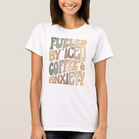 Erfrischung durch Kaffee und Angstkaffee T-Shirt (Vorderseite)