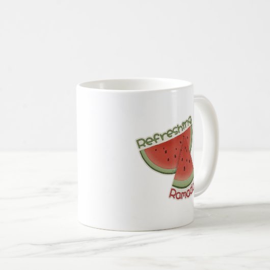 Erfrischung Ramadan Watermelon Kaffeetasse (VorderseiteRechts)