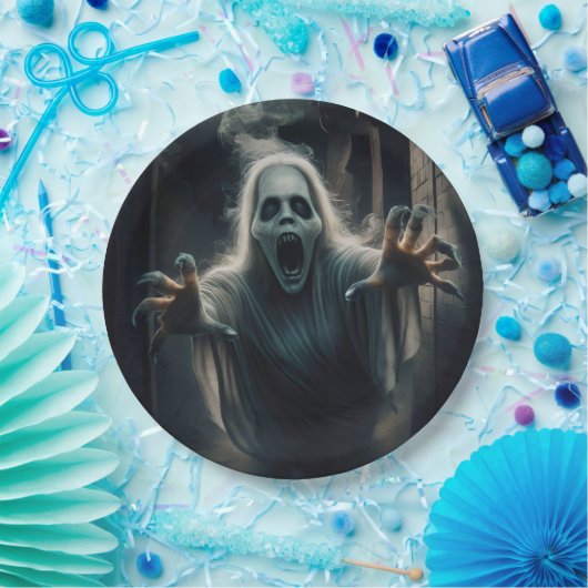 Erfrischungen mit den Geistern. Pappteller (Party)