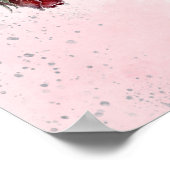 Erfrohrene Rosen Winterhochzeit Poster (Ecke)