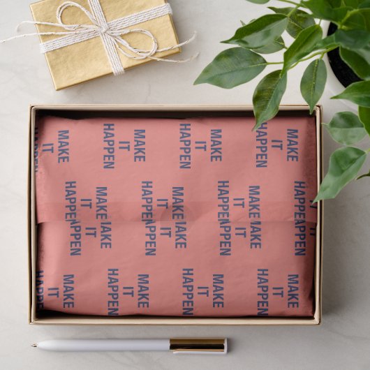 Erfüll es Motivationszitat Seidenpapier (Geschenk)