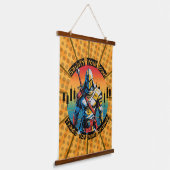 Erfüllen | Handelsmotivation | Fantasy-Design-Comi Wandteppich Mit Holzrahmen (Gewinkelt)