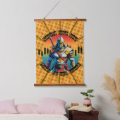 Erfüllen | Handelsmotivation | Fantasy-Design-Comi Wandteppich Mit Holzrahmen (Schlafzimmer)