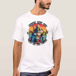 Erfüllen Handelsmotivation Fantasy-Design T-Shirt