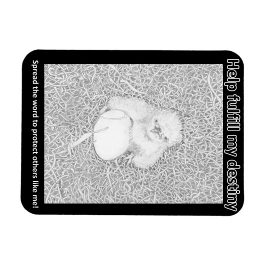 ERFÜLLEN SIE SEINEN ZIEL RETTEND WILDLIFE RAT POIS MAGNET (Horizontal)