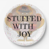 Erfüllt mit Freude Türkei farbenfrohe Sprinkle Abe Pappteller (Vorderseite)