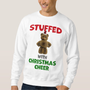 Erfüllt mit Weihnachts-Cheer Teddy Bären Design Sweatshirt