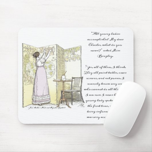 Erfüllte Damen, Jane Austen Pride & Prejudice Mousepad (Mit Mouse)