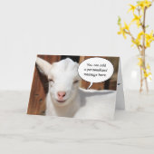 Erfüllte Ziegen-Gruß-Karte Karte (Gelbe Blume)