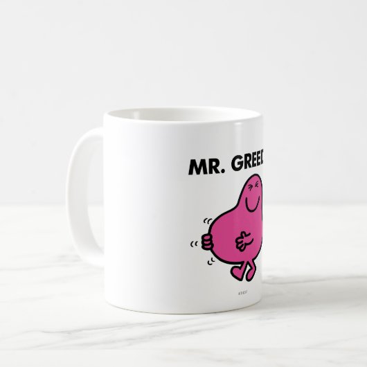 Erfüllter Herr Greedy Kaffeetasse (Vorderseite Links)