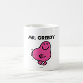 Erfüllter Herr Greedy Kaffeetasse (Mittel)
