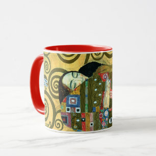 Erfüllung aka Der Kuss von Gustav Klimt Tasse