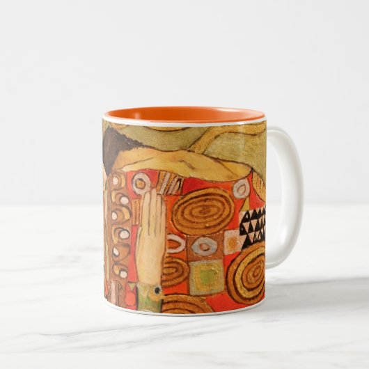 Erfüllung alias The Embrace / Valentine's Day Zweifarbige Tasse (VorderseiteRechts)