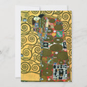 Erfüllung alias The Embrace von Gustav Klimt Einladung (Vorderseite)