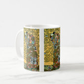 Erfüllung alias The Embrace von Gustav Klimt Kaffeetasse (Vorderseite Links)