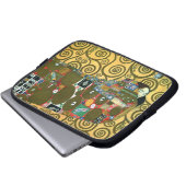Erfüllung alias The Embrace von Gustav Klimt Laptopschutzhülle (Vorne Knopf)