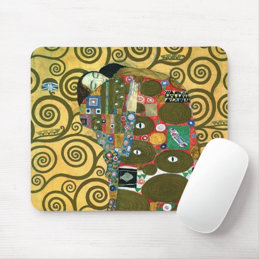 Erfüllung alias The Embrace von Gustav Klimt Mousepad (Mit Mouse)