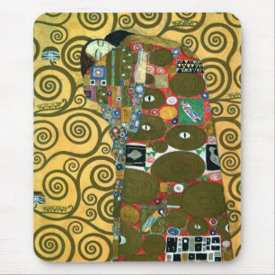 Erfüllung alias The Embrace von Gustav Klimt Mousepad