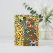 Erfüllung alias The Embrace von Gustav Klimt Postkarte (Stehend Vorderseite)