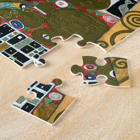 Erfüllung alias The Embrace von Gustav Klimt Puzzle (Seite)