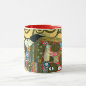 Erfüllung alias The Embrace von Gustav Klimt Tasse (Zentrum)