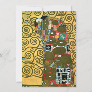 Erfüllung (Die Umarmung) von Gustav Klimt Hochzeit Einladung