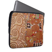Erfüllung durch Gustav Klimt, Vintager Jugendstil Laptopschutzhülle (Vorne Rechts)