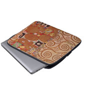 Erfüllung durch Gustav Klimt, Vintager Jugendstil Laptopschutzhülle (Vorne Knopf)