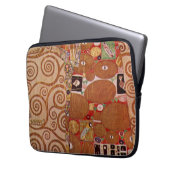 Erfüllung durch Gustav Klimt, Vintager Jugendstil Laptopschutzhülle (Vorderseite Links)