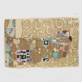 Erfüllung, Gustav Klimt Golfhandtuch (Horizontal)