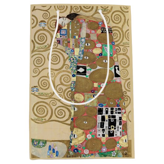 Erfüllung, Gustav Klimt Mittlere Geschenktüte (Vorderseite)