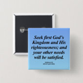 Erfüllung Matthew 6:33 Abbrev Button (Vorne & Hinten)