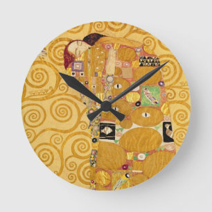 Erfüllung (Stoclet Fries) c.1905-09 Runde Wanduhr