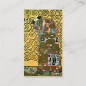 Erfüllung (The Embrace) von Gustav Klimt Visitenkarte (Rückseite)