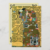 Erfüllung (The Embrace) von Gustav Klimt Wedding Einladung (Vorne/Hinten)