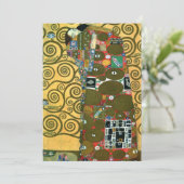 Erfüllung (The Embrace) von Gustav Klimt Wedding Einladung (Stehend Vorderseite)