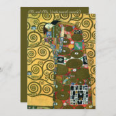 Erfüllung (The Embrace) von Gustav Klimt Wedding Einladung (Vorne/Hinten)