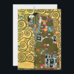 Erfüllung (The Embrace) von Gustav Klimt Wedding Einladung<br><div class="desc">Vollständig anpassbare Hochzeitseinladung. Fulfilment (The Embrace) (1909) von Gustav Klimt ist ein Vintages Viktorianisches Zeitensymbolismus Liebe und Romantik Porträtmalerei mit einem jungen Ehepaar,  das kurz davor steht,  sich zu küssen. Über den Künstler: Gustav Klimt (1862-1918) war ein österreichischer Symbolik-Maler und einer der prominentesten Mitglieder der Wiener Jugendstil-Bewegung.</div>