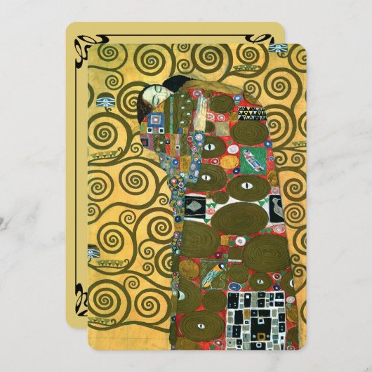 Erfüllung (The Embrace) von Gustav Klimt Wedding Save The Date (Vorne/Hinten)