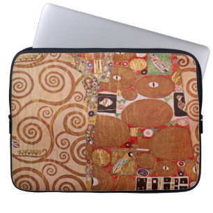 Erfullung von Gustav Klimt, Vintage Art Nouveau Laptopschutzhülle