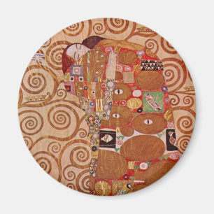 Erfüllung von Gustav Klimt, Vintage Art Nouveau Magnet