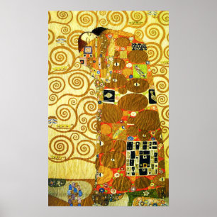 Erfüllungs-Plakat Gustav Klimt Poster