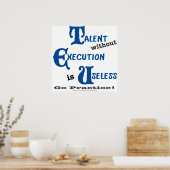 Erfüllungsloses Talent wird verschwendet Poster (Küche)