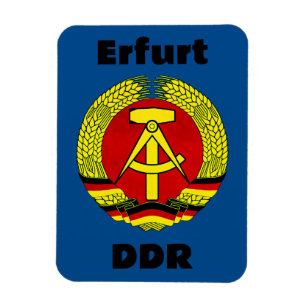 Erfurt, DDR, DDR, Erfurt, Ostdeutschland Magnet